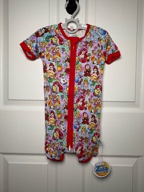 Happy Zzz’s Disney Princess Bamboo Shorty Zippy Pajamas 18-24M NWT